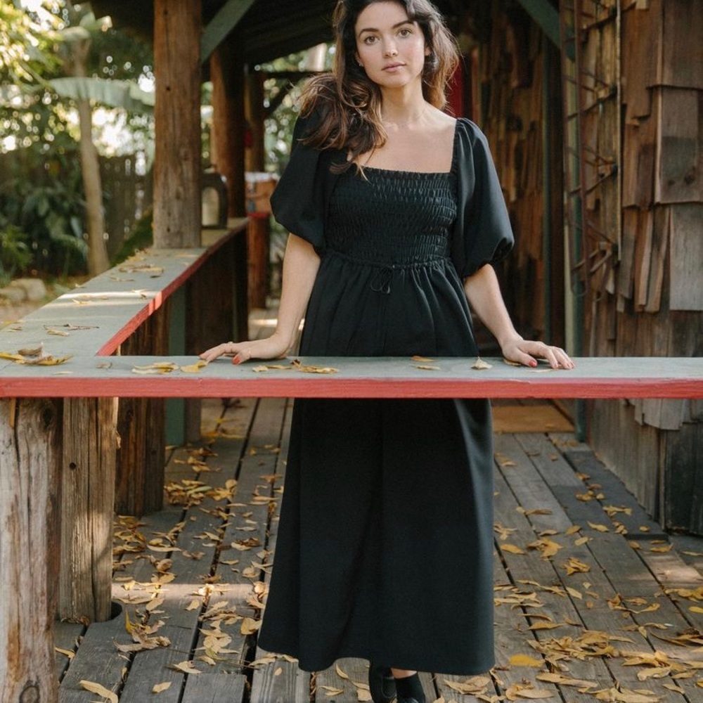 Christy Dawn x Bekah Martinez || The Katrina Dress- Woven Midnight